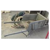 Lehmans wood wheel barrow
