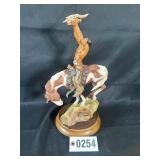 Porcelain Native American Buck McClain "Prayer to