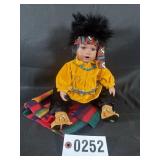Vintage Native American dolls, vinyl heads and