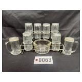 Vintage spice and salt & pepper shaker set w/