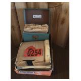 ".45" records and end table
