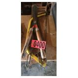 Hand saws and hedge trimmers