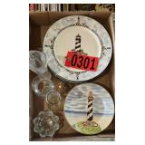 Lightouse serving plates