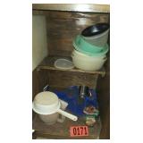 Cabinet of plastic ware