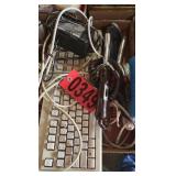 Computer keyboard and curling irons