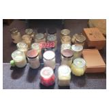 Assorted jar candles