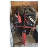 Craftsman hallogen work light and trash can