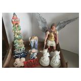 Ceramic collectibles and musical angels