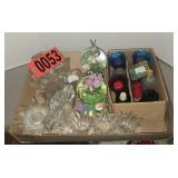 Musical snowglobes and votive candle holders