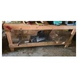 Wood work bench