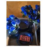 Cobalt glasses and assortment
