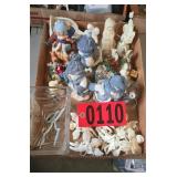 Assorted collectibles and snow babies