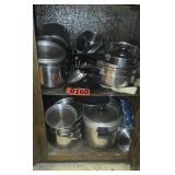 Cabinet contents of cookware