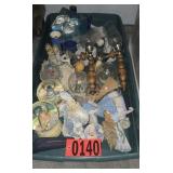 Plastic tray of snowglobes