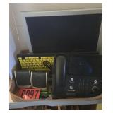 Computer monitor and speakers