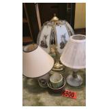 (3) table lamps