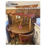 Kitchen Dinette Table and 4 Maple Chairs