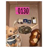 DP & L Employee annual pins, piggy bank, &