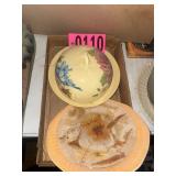 Covered Cheese container and bowl