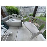 (2) Outdoor Storage Benches