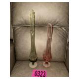 (2) Stretch Vases
