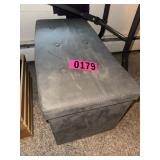 Upholstered storage stool