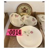 6pcs Radisson Ware Rose pattern China