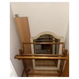 closet contents w/Mirror and Quilt Racks