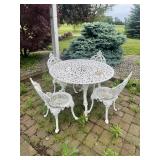 4 Piece Cast iron outdoor patio set