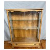 Glass front display cabinet 32in x 30in x 1ft