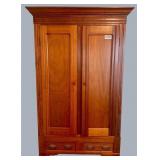82in x 16.5in Walnut Wardrobe with storage