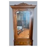 Mahogany/Walnut wardrobe with full length