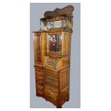 Quarter-sawed oak Dentist/Doctor cabinet.