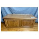 Oak storage box 37in wide x 17in deep