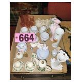Flat of Assorted Mini Vases / Tea Sets