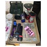 Flat of Assorted Lights / Batteries