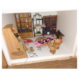Box of Assorted Doll Furniture