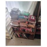Assorted Books / Magazines w/ Shelf