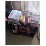 Assorted Books / Magazines w/ Shelf
