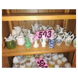 Contents of shelf - Assorted Pitchers