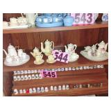 Contents of shelf - Assorted Mini Tea Sets