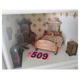 Box of Mini Doll Furniture