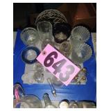 Flat of Clear Glass Jars