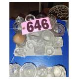 Assorted Mini Clear Glass Jars