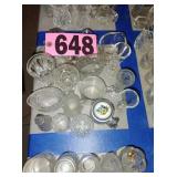 Assorted Mini Clear Glass Jars