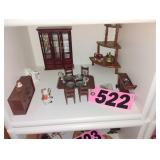 Box of Assorted Doll Furniture