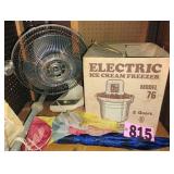 Ice Cream Maker / Fan / Umbrella