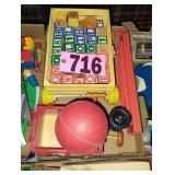 Flat of Assorted Vintage Kids Toys