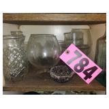 Contents of Cabinet - Assorted Vases