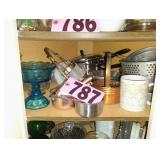 Contents of Shelf - Assorted Dishes